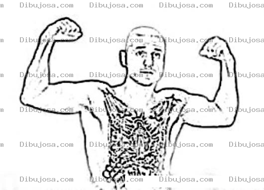 Dibujo para colorear Johnnytapia.com Coloring Page Dibujo De Johnny Tapia Peleador Y Campeon De Box Para Pintar Y Colorear A Jonny Tapia De