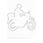 Dibujo para colorear Silueta De Motorista Para Colorear Y Pintar