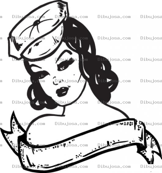 Dibujo para colorear La Novia Del Marinero Para Pintar Y Colorear