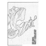 Dibujo para colorear Colorear Motoneta Pasola Super Life 150cc