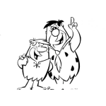 Dibujo para colorear Amigos Inseparables Dibujo De Pablo Marmol Y Pedro Picapiedra Para Pintar Y Colorear