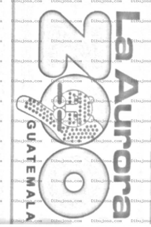 Dibujo para colorear Colorear Logo Del Zoologico La Aurora Guatemala