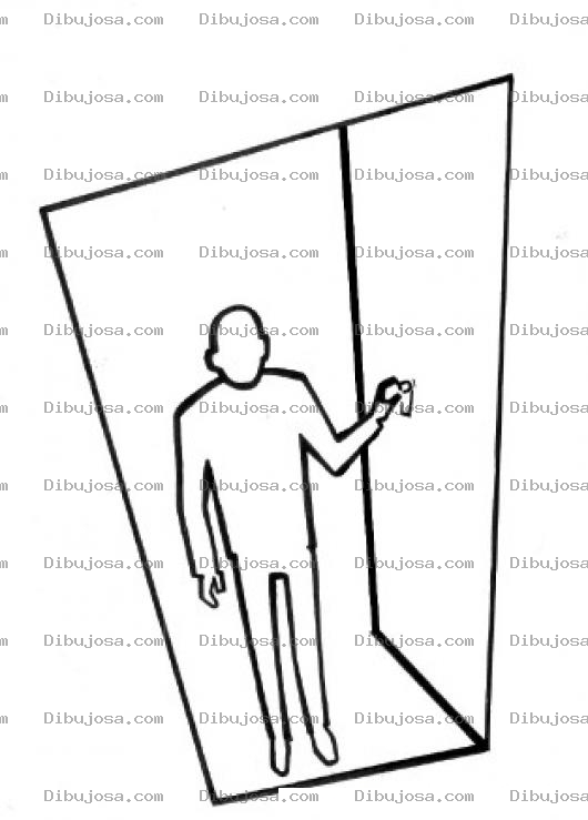 Dibujo para colorear Abriendo La Puerta Dibujo Para Colorear
