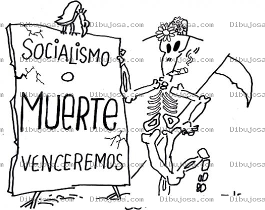 Dibujo para colorear Socialismo O Muerte Venceremos Seguro Que Si
