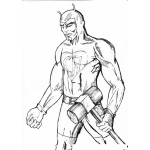 Dibujo para colorear Chapulin Super Heroe Para Pintar Y Colorear