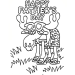 Dibujo para colorear Tarjeta Gratis De Dia Del Padre Para Imprimir Pintar Y Colorear