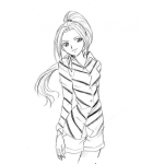 Dibujo para colorear Blusa De Rayas Para Pintar Y Colorear
