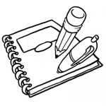Dibujo para colorear Cuaderno De Apuntes Para Pintar Y Colorear