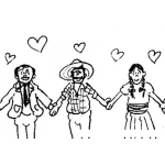 Dibujo para colorear Campesino Bisexual Para Pintar Y Colorear
