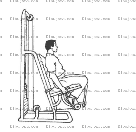 Dibujo para colorear Dibujo De Maquina De Ejercicios Para Piernas