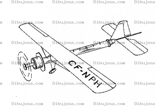 Dibujo para colorear Avioncito De Juguete Para Pintar Y Colorear
