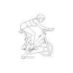 Dibujo para colorear Dibujo De Bicicleta Estacionaria Para Hacer Spinning