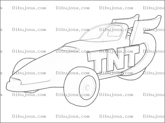 Dibujo para colorear Dibujo De Carrito Deportivo Tnt5 Para Pintar Y Colorear