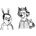 Dibujo para colorear Hombres Animales Para Pintar Y Colorear