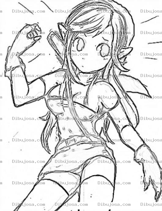 Dibujo para colorear Dibujo De Duendecita Bonita Para Pintar Y Colorear