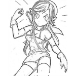 Dibujo para colorear Dibujo De Duendecita Bonita Para Pintar Y Colorear