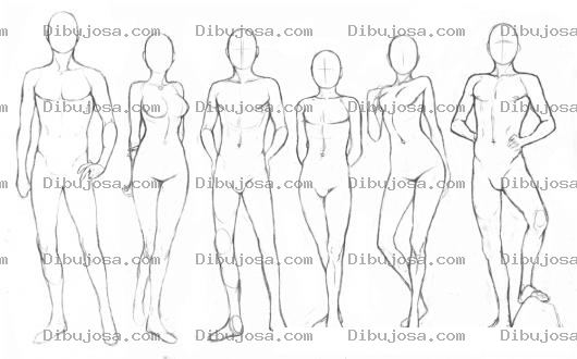 Dibujo para colorear Dibujo De Cuerpos Humanos Para Pintar Y Colorear Cuerpos De Hombres Y Mujeres