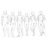 Dibujo para colorear Dibujo De Cuerpos Humanos Para Pintar Y Colorear Cuerpos De Hombres Y Mujeres