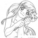 Dibujo para colorear Dibujo De Chica Mecanica Para Pintar Y Colorear Mujer Mecanico Y Plomera Con Una Llave Exagonal