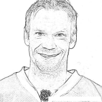 Dibujo para colorear Niclaslidstrom.com Nicklas Lidstrom Colonringpage Lidstromnicklas Para Pintar Y Colorear A Nicolas Lidstrom Jugado De Hockey Sobre Hielo De La Nhl