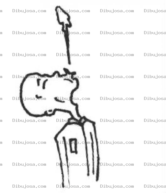 Dibujo para colorear El Que Escupe Al Cielo En La Cara Le Cae La Escupida Dibujo De Refran Para Pintar Y Colorear