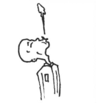 Dibujo para colorear El Que Escupe Al Cielo En La Cara Le Cae La Escupida Dibujo De Refran Para Pintar Y Colorear