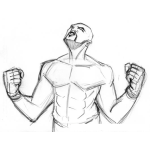 Dibujo para colorear Dibujo De Rampage Jackson Peleador De Mma De La Ufc Para Pintar Y Colorear