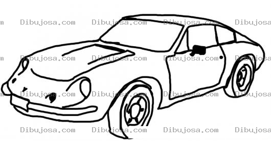 Dibujo para colorear Dibujo De Porsche Carrera Para Pintar Y Colorear