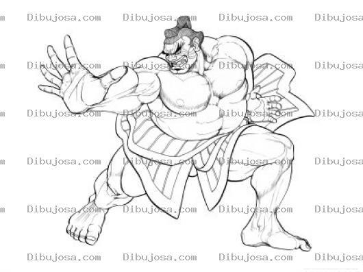 Dibujo para colorear Honda Streetfighter Coloring Page