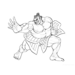 Dibujo para colorear Honda Streetfighter Coloring Page