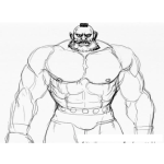 Dibujo para colorear Dibujo De Zangief De Streetfighter Para Pintar Y Colorear A San Gief