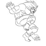 Dibujo para colorear Blankastreetfighter Para Pintar Y Colorear A Streetfighterblanka