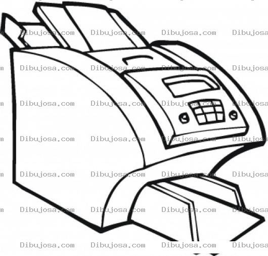 Dibujo para colorear Dibujo De Impresora Laser Para Pintar Y Colorear