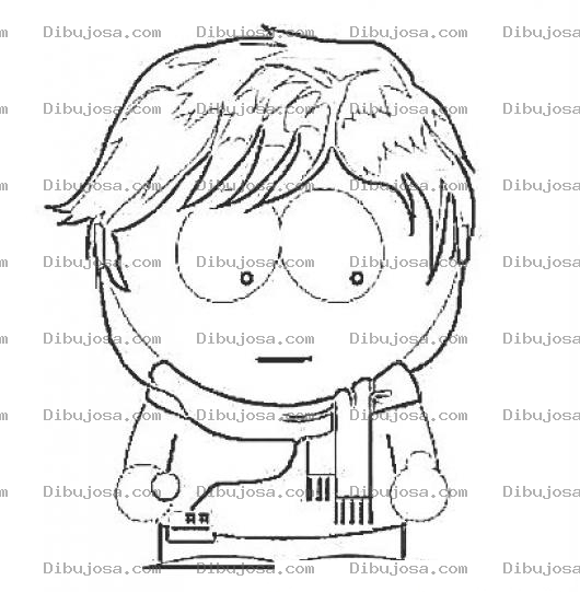 Dibujo para colorear Nino De Southpark Para Pintar Y Colorear A Un Chico De South Park Parque Del Sur