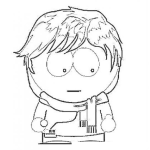 Dibujo para colorear Nino De Southpark Para Pintar Y Colorear A Un Chico De South Park Parque Del Sur