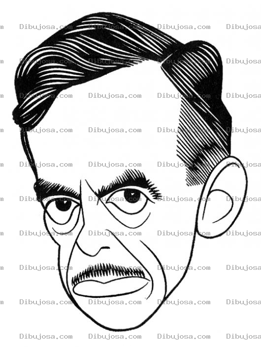 Dibujo para colorear Hombre Latino Con Bigote Para Pintar Y Colorear Dibujo De Rostro Hispano