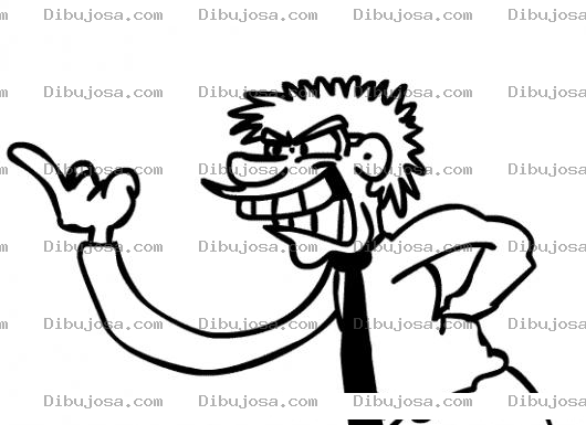 Dibujo para colorear Dibujo De Jefe Llamando A Un Empleado Con El Dedo Para Pintar Y Colorear
