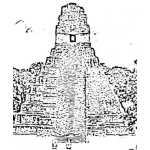 Dibujo para colorear Colorear Tikal Guatemala