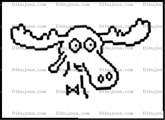 Dibujo para colorear Bullwinkle Dibujo De Bull Winkle Para Pintar Y Colorear