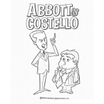 Dibujo para colorear Abbott Y Costello Para Pintar Y Colorear Dibujo De Abot Y Costelo Hey Apa