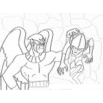 Dibujo para colorear Dibujo De Birdman Para Pintar Y Colorear A Bird Man El Hombre Pajaro