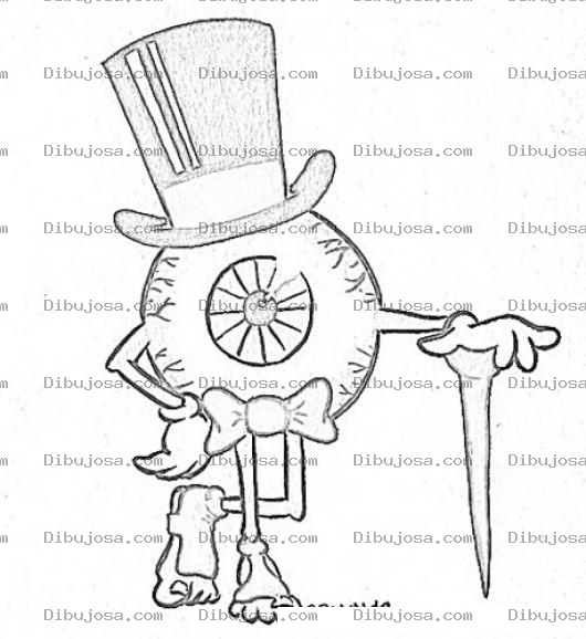 Dibujo para colorear Eyeman Dibujo Del Hombre Ojo Para Pintar Y Colorear Al Hombreojo