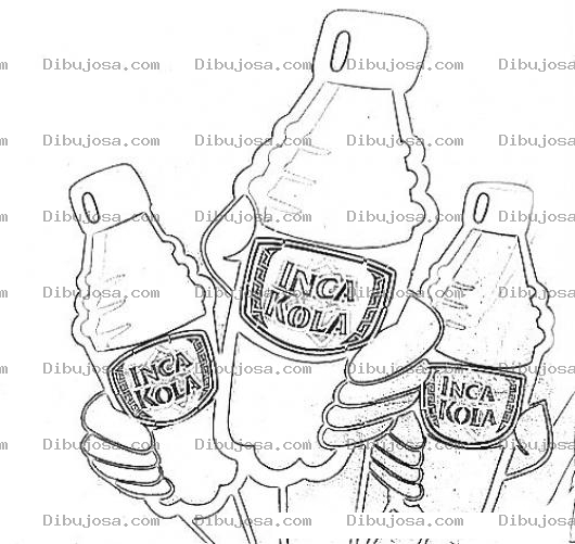 Dibujo para colorear Peru Kola Dibujo De Incakola Para Pintar Y Colorear Inkacola Incacola Inkakola La Bebida Refrescante De Los Peruanos