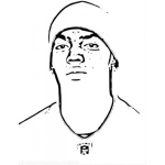 Dibujo para colorear Randy Moss Coloring