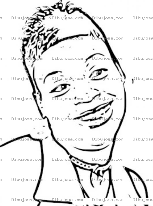 Dibujo para colorear Fantasia Barrino dibujo para colorear