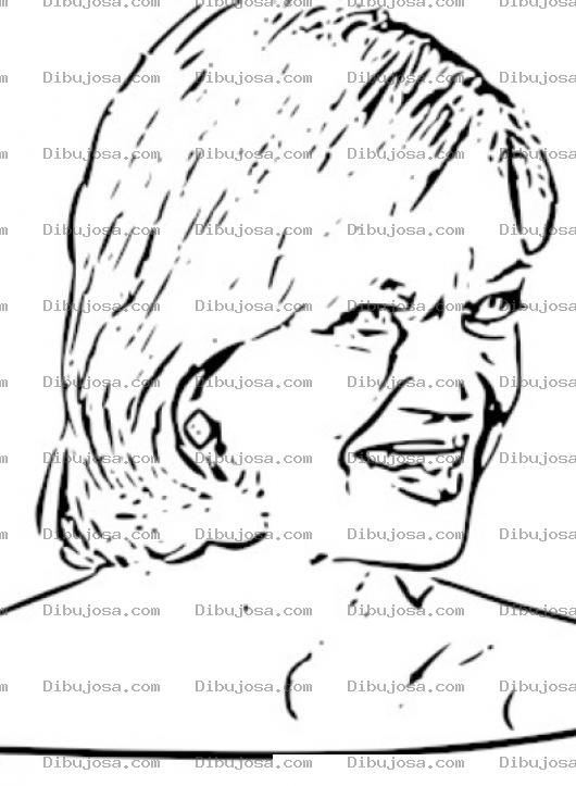 Dibujo para colorear Helen Mirren Dibujo para Pintar