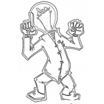 Dibujo para colorear Dibujo De Hombre Bombilla Para Pintar Y Colorear