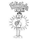 Dibujo para colorear 17 De Junio Dibujo Gratis Del Dia Del Padre Para Imprimir Pintar Y Colorear