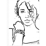 Dibujo para colorear Jasmine Villegas para colorear