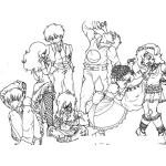 Dibujo para colorear 7pecadoscapitales Dibujo De Los Representantes De Los Siete Pecados Capitales Para Pintar Y Colorear Pereza Lujuria Soberbia Pereza Gula Envida Avaricia